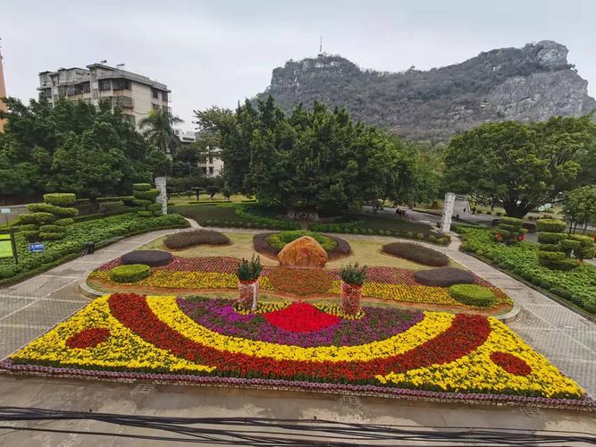 春节广场花卉摆放图? 春节广场花卉摆放图片!